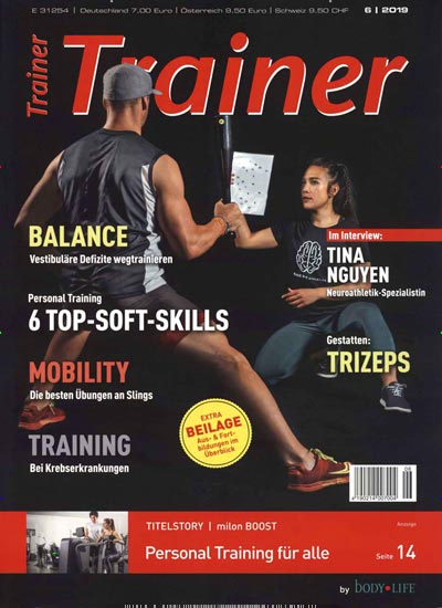 Titelbild der Ausgabe 6/2019 von Trainer Professional. Diese Zeitschrift und viele weitere Freizeit-Fachmagazine und Hobby-Fachzeitschriften als Abo oder epaper bei United Kiosk online kaufen.