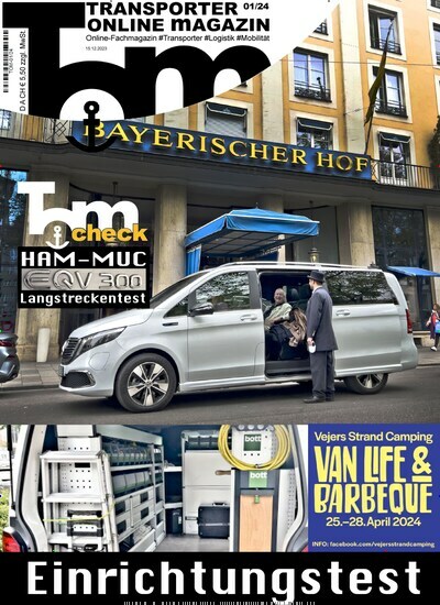 Titelbild der Ausgabe 1/2024 von Transporter Online Magazin. Diese Zeitschrift und viele weitere Industriemagazine und Handwerkmagazine als Abo oder epaper bei United Kiosk online kaufen.