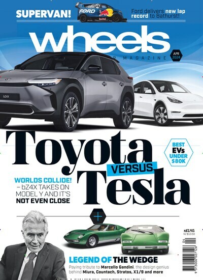 Titelbild der Ausgabe 4/2024 von Wheels. Diese Zeitschrift und viele weitere Automagazine und Motorradzeitschriften als Abo oder epaper bei United Kiosk online kaufen.
