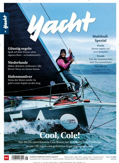 Titelbild der Ausgabe 8/2024 von Yacht. Diese Zeitschrift und viele weitere Sportmagazine als Abo oder epaper bei United Kiosk online kaufen.