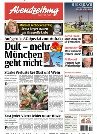 Titelbild der Ausgabe 98/2024 von Abendzeitung München. Diese Zeitschrift und viele weitere Zeitungsabos als Abo oder epaper bei United Kiosk online kaufen.