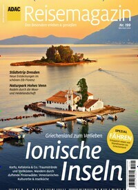 Titelbild der Ausgabe 199/2024 von ADAC Reisemagazin. Diese Zeitschrift und viele weitere Reisemagazine, Freizeitmagazine und Wissensmagazine als Abo oder epaper bei United Kiosk online kaufen.