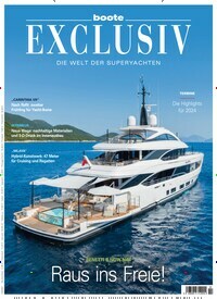 Titelbild der Ausgabe 2/2024 von Boote exclusiv. Diese Zeitschrift und viele weitere Sportmagazine als Abo oder epaper bei United Kiosk online kaufen.