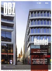 Titelbild der Ausgabe 12/2022 von DBZ Deutsche BauZeitschrift. Diese Zeitschrift und viele weitere Architekturzeitschriften und Bauzeitschriften als Abo oder epaper bei United Kiosk online kaufen.