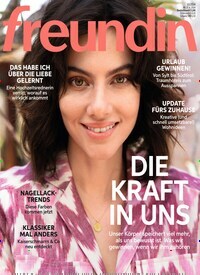 Titelbild der Ausgabe 10/2024 von freundin. Diese Zeitschrift und viele weitere Frauenzeitschriften als Abo oder epaper bei United Kiosk online kaufen.