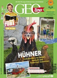 Titelbild der Ausgabe 4/2024 von Geolino. Diese Zeitschrift und viele weitere Jugendzeitschriften und Kinderzeitschriften als Abo oder epaper bei United Kiosk online kaufen.